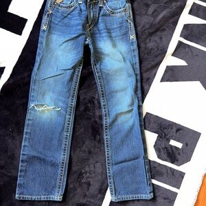 Boys Ariat B5 Slim Blue Jeans
